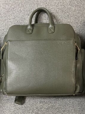 Olive Green Baby Bag Backpack by Ovla & Co